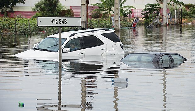 Chuvas na cidade de Luanda