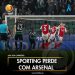 Sporting perde contra o Arsenal