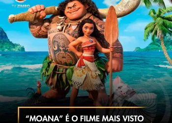 Moana” é o filme mais visto nos últimos 5 anos.