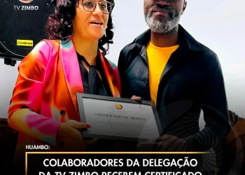 Colaboradores da Delegação da TV ZIMBO recebem certificado de mérito