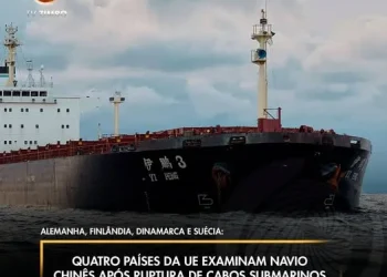 Quatro países da UE examinam navio chinês após ruptura de cabos submarinos em novembro