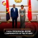 Casal presidencial recebe cumprimentos de fim de ano