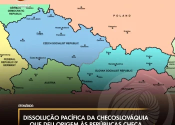 Dissolução pacífica da Checoslováquia que deu origem à República Checa e à Eslováquia 1993