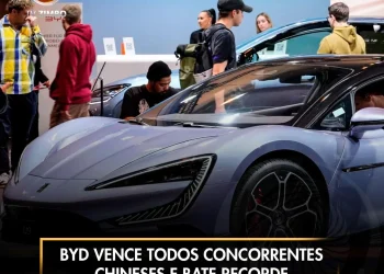 BYD vence todos concorrentes chineses e bate recorde de vendas em 2024