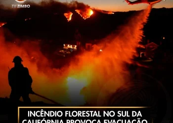 Incêndio florestal no sul da Califórnia provoca evacuação de mais de trinta mil pessoas