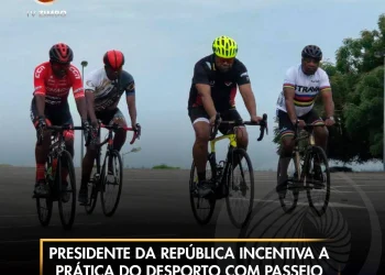 Presidente da República incentiva a prática do desporto com passeio de bicicleta em Luanda
