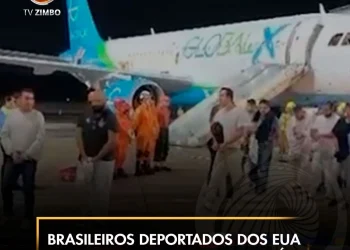 Brasileiros deportados dos EUA regressam algemados ao país