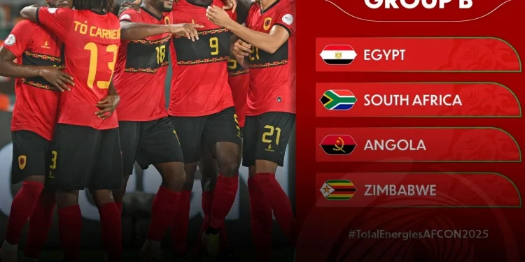 Angola faz parte do Grupo B do CAN 2025