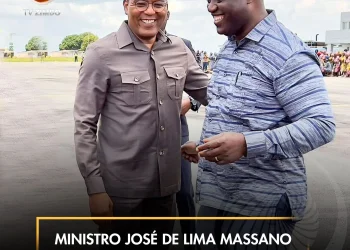 Ministro José de Lima Massano em visita de trabalho no Huambo