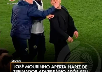 José Mourinho aperta nariz de treinador adversário após seu time ser derrotado