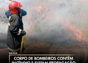 Corpo de bombeiros contêm Incêndio e evitam propagação em Laúca