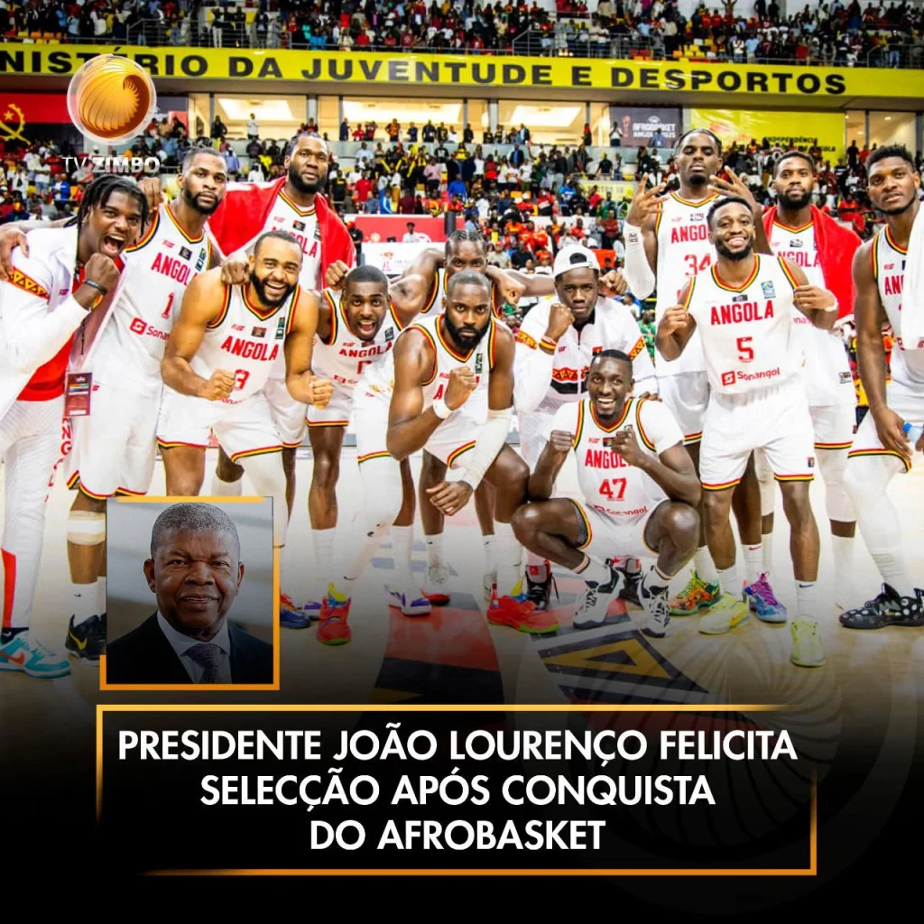 Presidente João Lourenço felicita selecção após conquista do Afrobasket