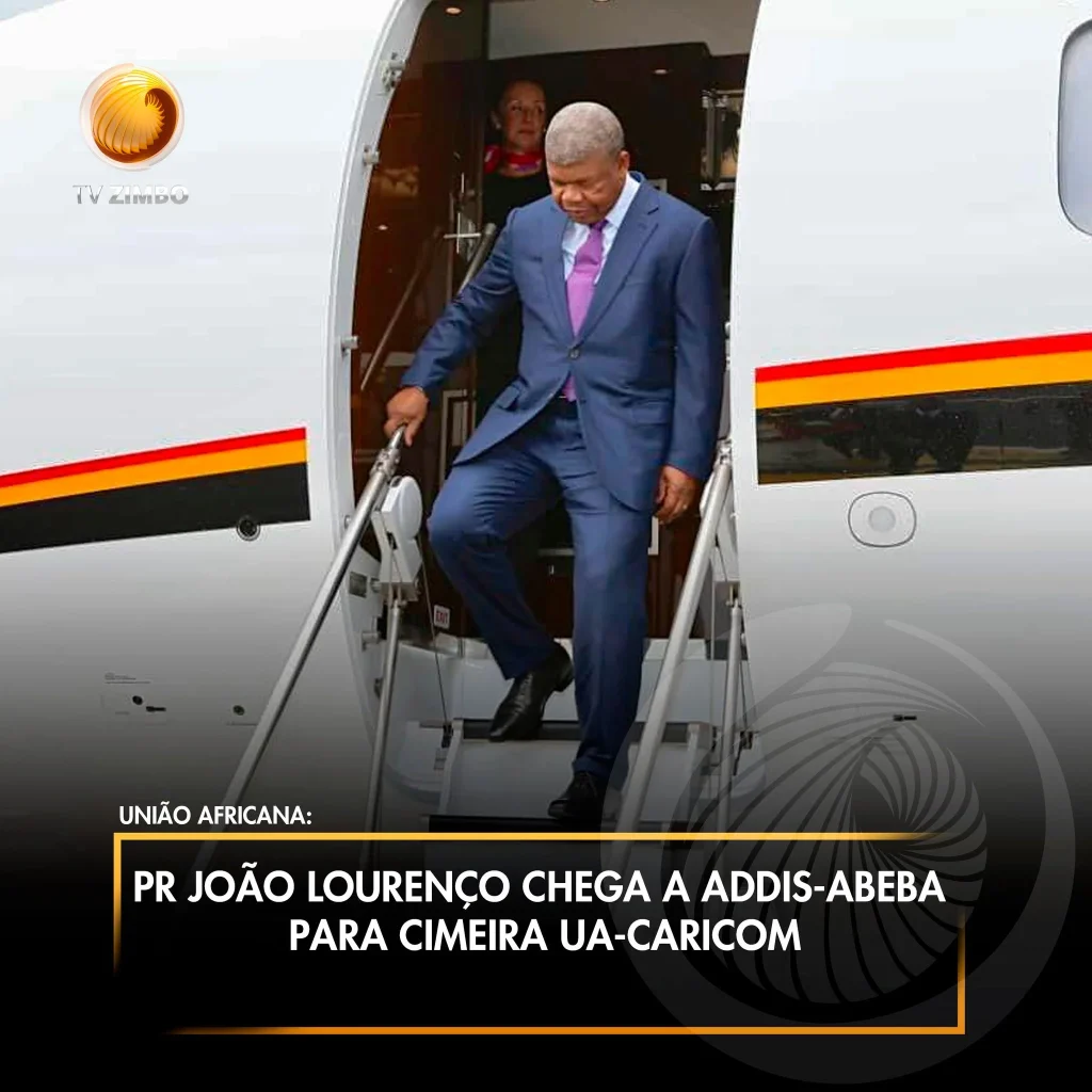 PR João Lourenço chega a Addis-Abeba para Cimeira UA-CARICOM