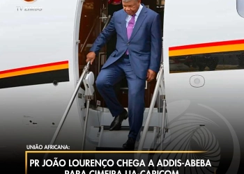 PR João Lourenço chega a Addis-Abeba para Cimeira UA-CARICOM