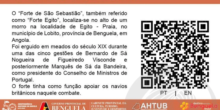 Benguela lança placas informativas com “QR Code” nos monumentos históricos
