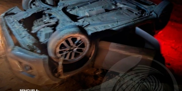 Meliantes fazem refém família de empresário e capotam com viatura alugada durante a fuga