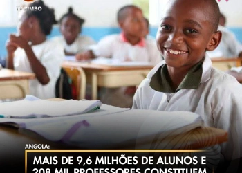 Mais de 9,6 milhões de alunos e 208 mil professores constituem o sistema educativo nacional