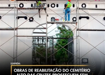 Obras de reabilitação do Cemitério Alto das Cruzes prosseguem sem sobressaltos