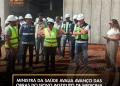 Ministra da Saúde avalia avanço das obras do novo Instituto de Medicina Forense no Camama