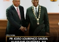 PR João Lourenço sauda Alassane Ouattara na sua investidura
