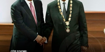 PR João Lourenço sauda Alassane Ouattara na sua investidura