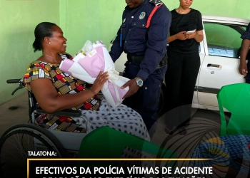 Efectivos da Polícia vítimas de acidente de viação no exercício das funções recebem visita do órgão
