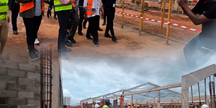 Ministra da Saúde constata obras do Hospital Pediátrico da Lunda Sul