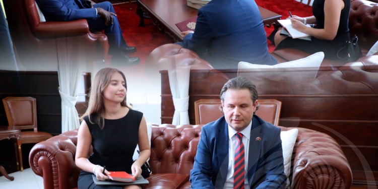 Ministro Téte António recebe encarregado de negócios da Federação Russa em audiência